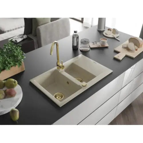 Gaspar Kjøkkenvask 1 1/2 Kum 737x475 Mm Beige - 6507731505-69-g