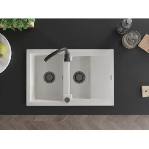 Gaspar Kjøkkenvask 1 1/2 Kum 737x475 Mm Hvit 6507731505-20-b