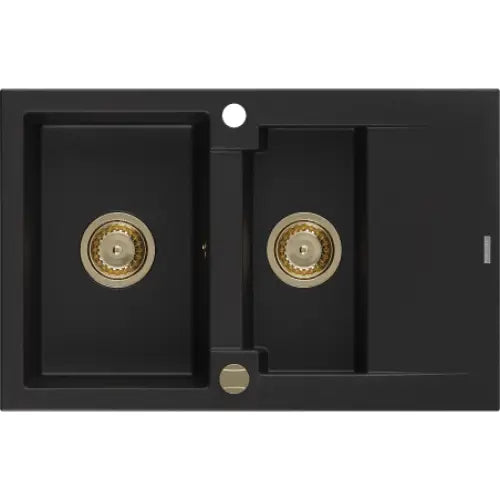 Gaspar Kjøkkenvask 1 1/2 Kum 737x475 Mm Svart - 6507731505-77-g