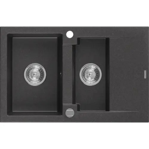 Gaspar Kjøkkenvask 1 1/2 Kum 737x475 Mm Svart/grå - 6507731505-76