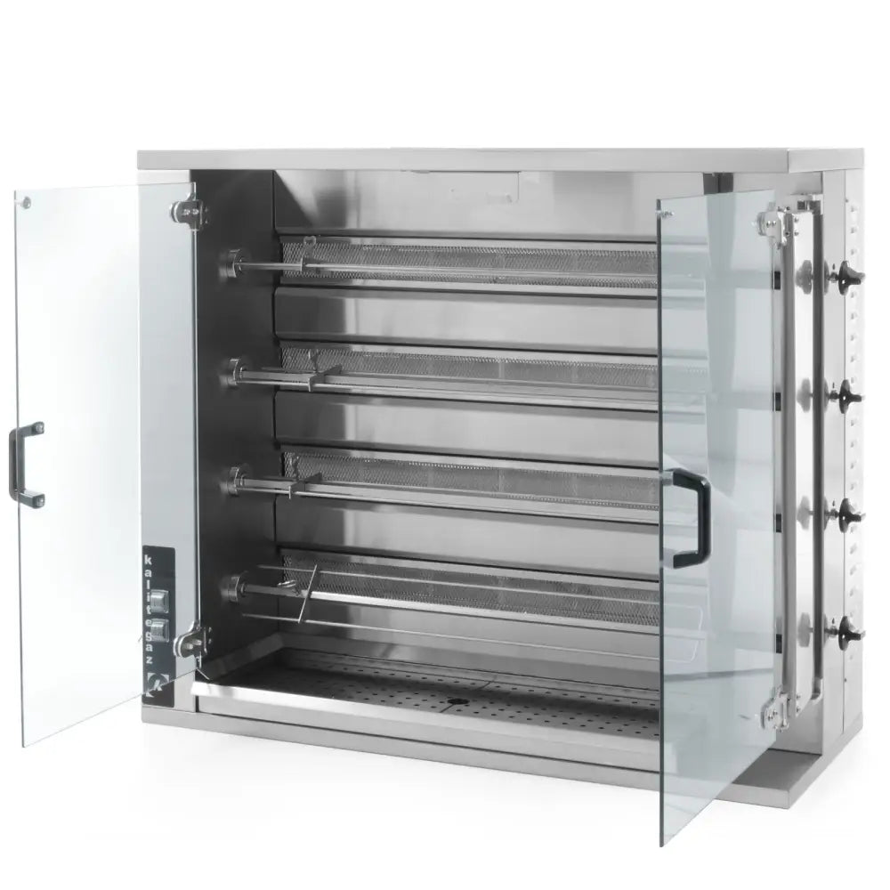 Gassgrill for 16-20 Kyllinger 18,8 Kw Naturgass Lpg Pb - Hendi 226087