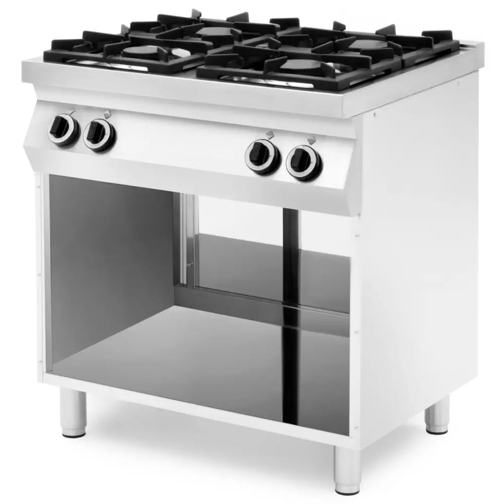 Gasskomfyr med 4 Brennere og Elektrisk Tenningsmekanisme - Hendi 227596