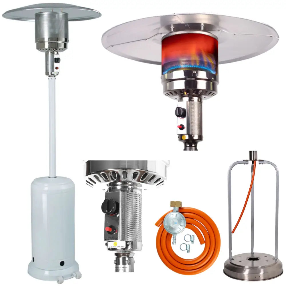 Gassvarmeovn for Utendørsbruk - Etna Hvit på Gass Pb Lpg.