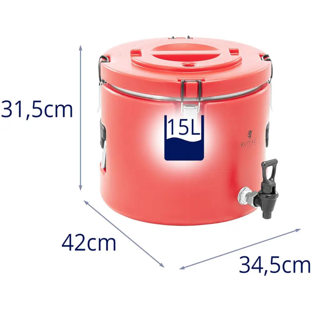 Gastronomisk Cateringtermos med Kran for Transport av Drikkevarer 15 l