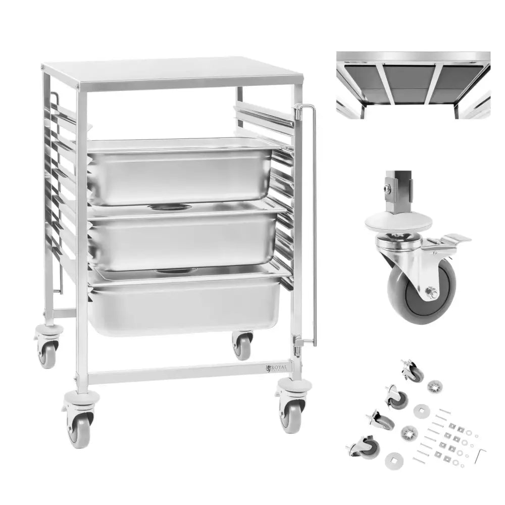 Gastronomisk Vogn for Transport av 6x Gn2/1 Beholdere