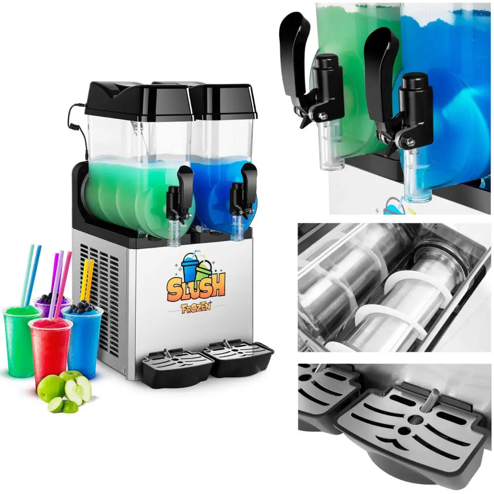Granitor Dispenser for Slushy Drinks Double 2x12l