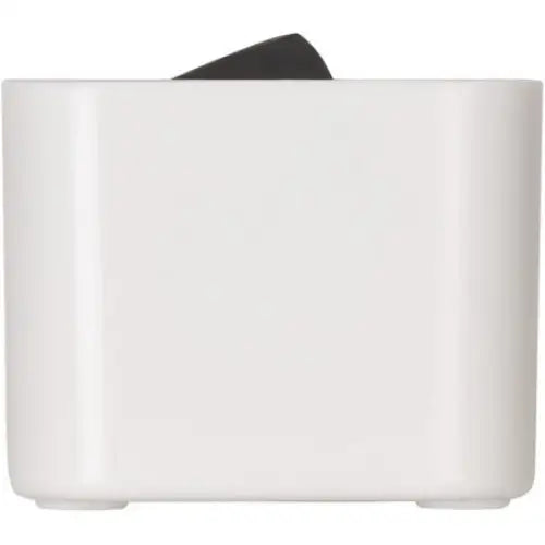 Grenuttak Ecolor 5-veis hvit, sidevisning som fremhever avrundede hjørner og sort toppdetalj.