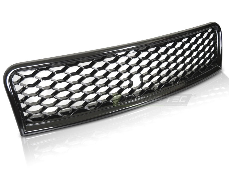 Sport-grill glossy svart til Audi A4 B6 2000–2004 sett forfra