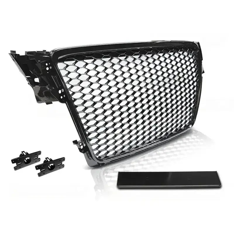 Grill Audi A4 B8 08-11 Rs-style Glossy Black