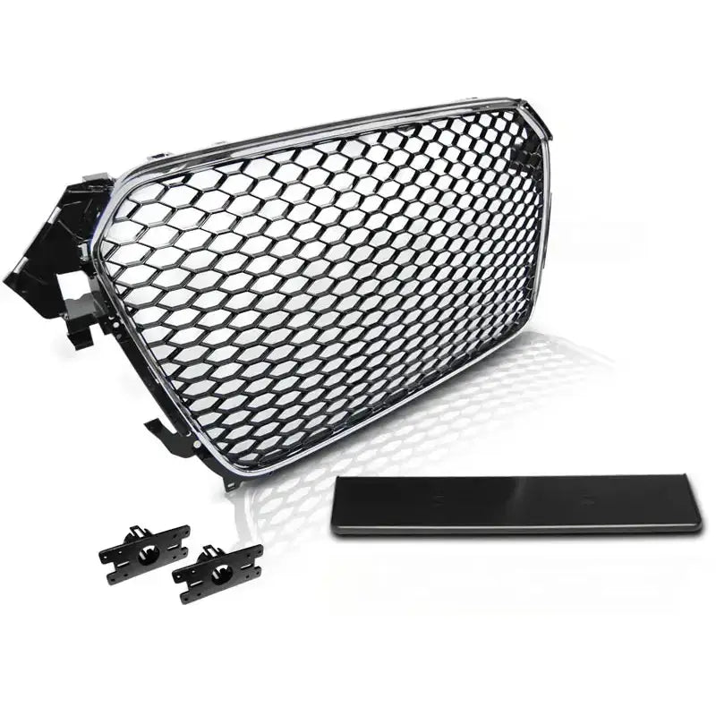 Grill Audi A4 (b8) 11.11-15 Rs-type Chrome Black