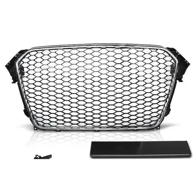 Grill Audi A4 (b8) 11.11-15 Rs-type Chrome Black