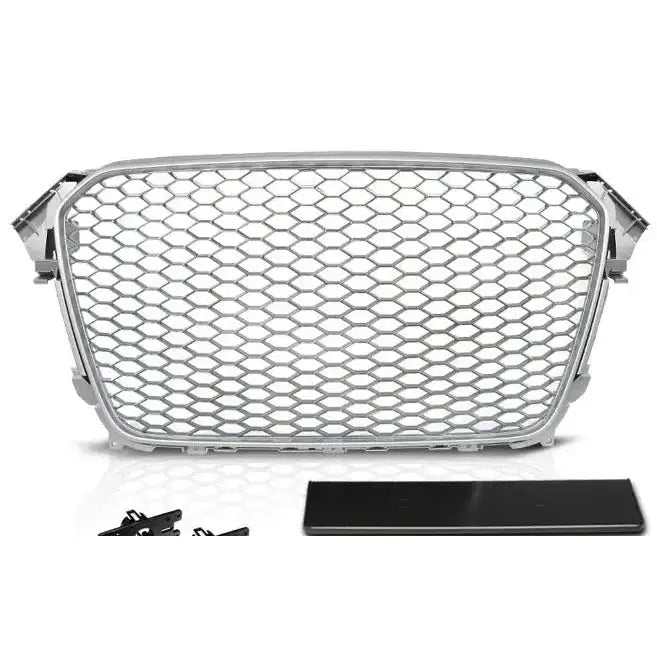 Grill Audi A4 (b8) 11.11-15 Rs-type Matt Silver