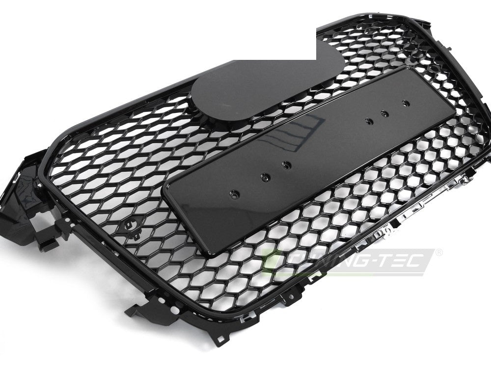 Audi A4 B8 facelift sport grill i blank svart finish komplett sett med ramme