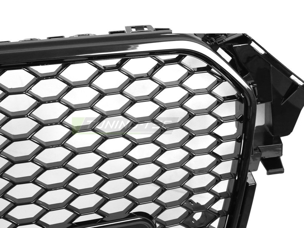 Sport grill Audi A4 B8 facelift helsvart design uten krom komplett sett