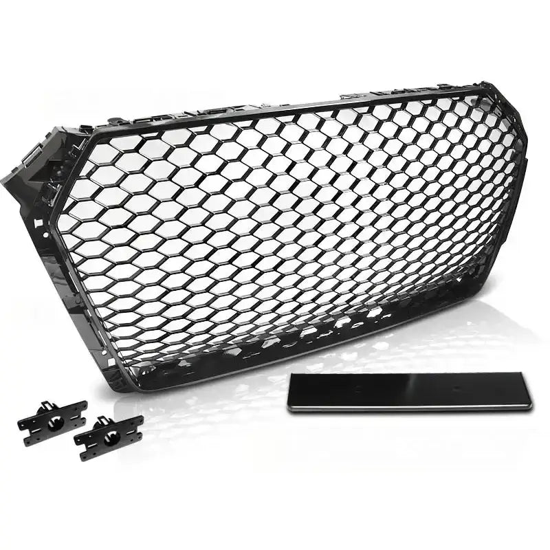 Grill Audi A4 B9 15-19 Rs-style Glossy Black