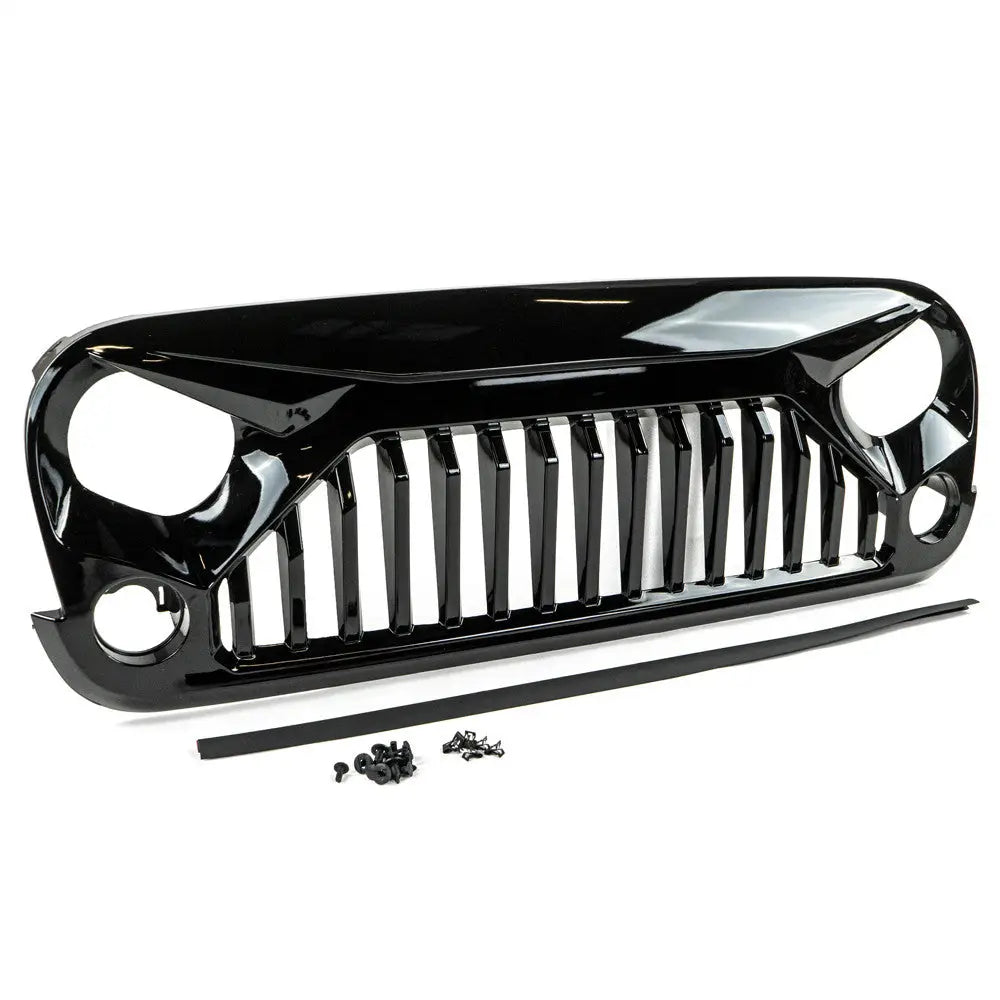 Grill Blank Glans Ofd Angry Eyes - Jeep Wrangler Jk 4 d 07-18