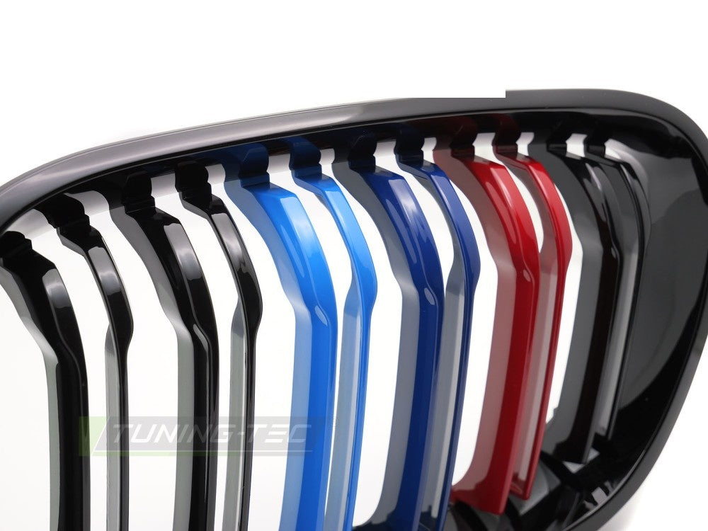 Sportsgrill i svart finish med dobbeltlist til BMW F21 2011-2014