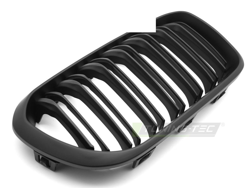 BMW F20 LCI 2015-2018 sportsgrill matt svart detaljbilde av stolper