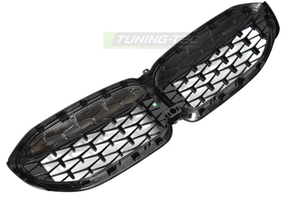 Svart frontgrill med diamantdesign for BMW G20 og G21