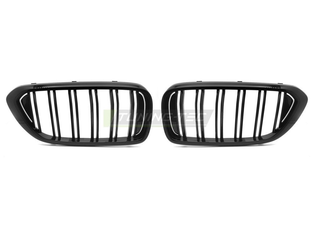 Glossy svart grill BMW 6-Serie G32 pre-facelift montert på bil