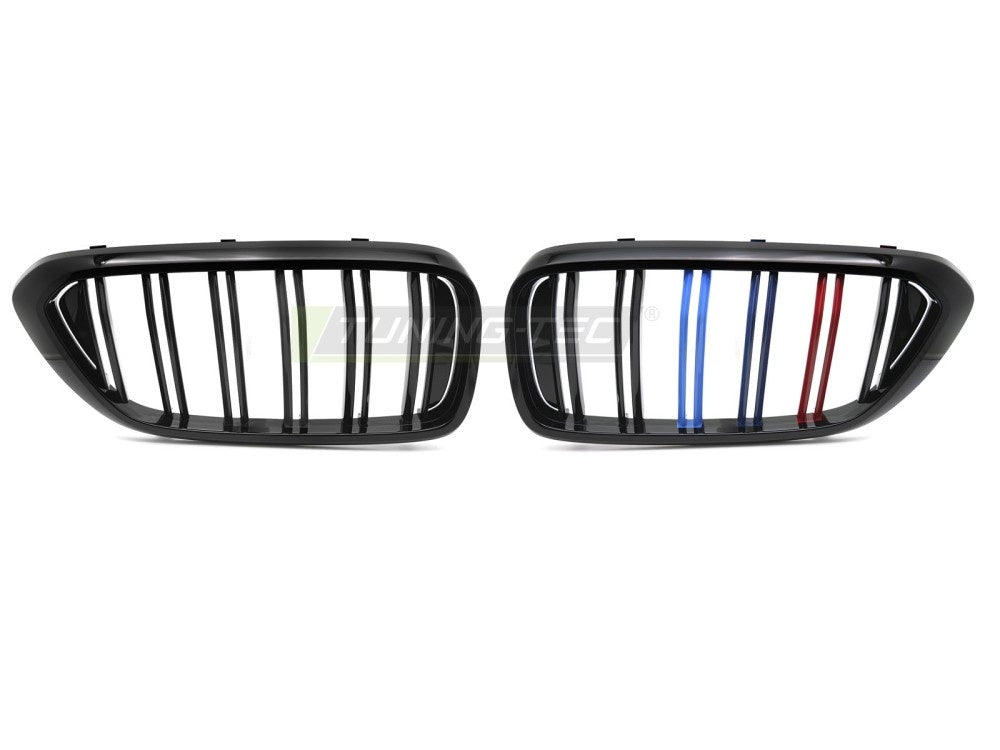 BMW 6-Serie G32 sport-grill double bar design i blanklakkert svart finish