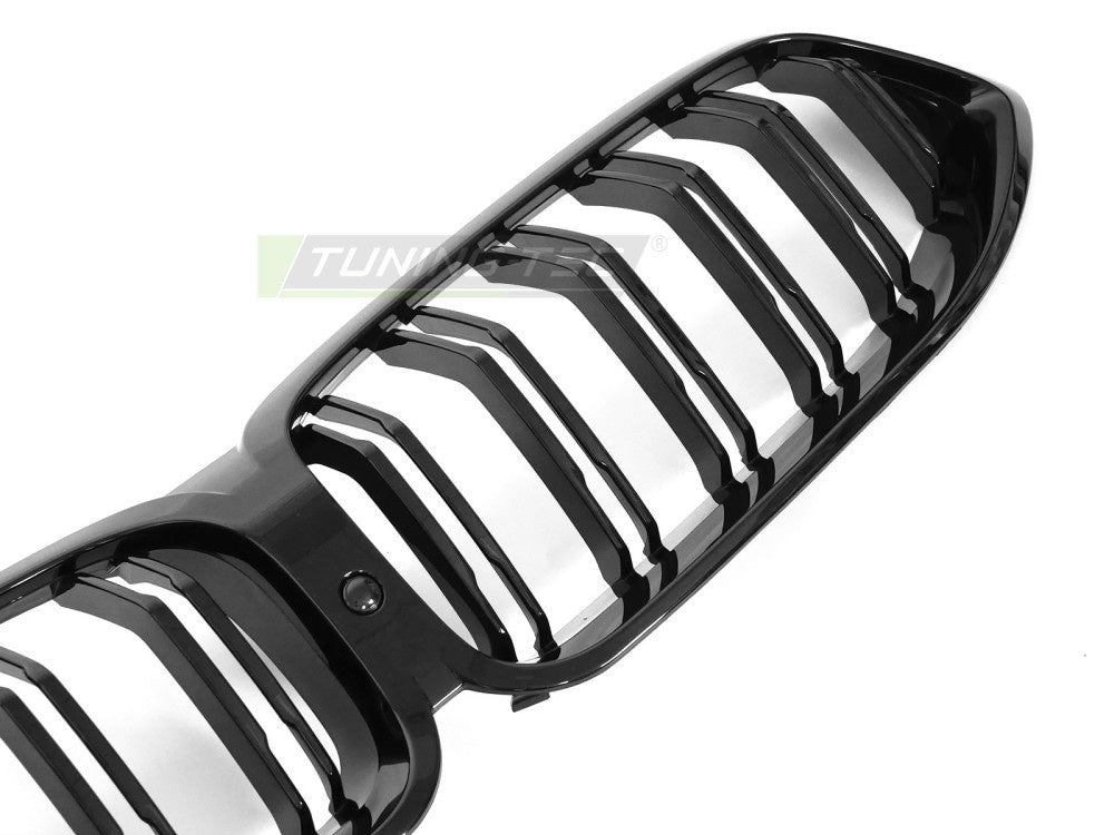 Nyregrill glossy svart BMW G14 G15 8-Serie montert på frontparti