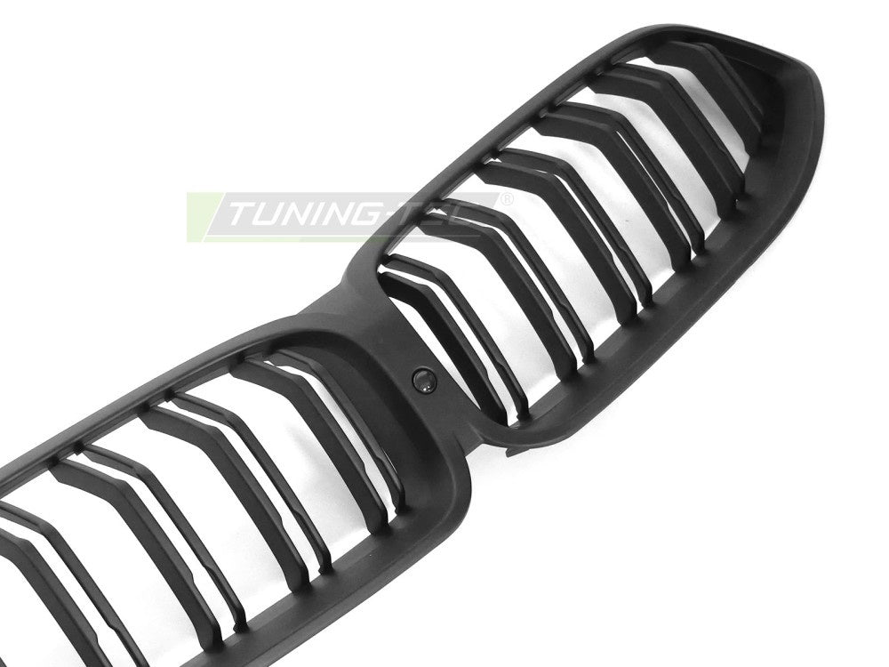 Nyregrill matt svart BMW 8-Serie G14 G15 komplett sett med doble barer