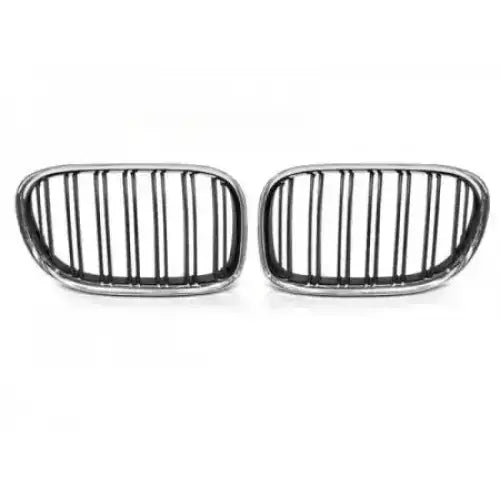 Grill Bmw F01 09-15 Double Bar Chrome Black
