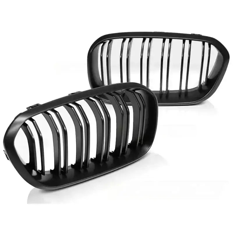 Grill Bmw F20 F21 Lci 15-18 Matt Black Double Bar
