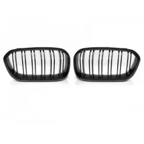 Grill Bmw F20 F21 Lci 15-18 Matt Black Double Bar