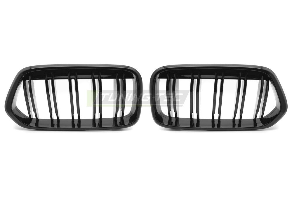 Grill BMW X2 F39 2018–2023 blank svart finish dobbel spile design