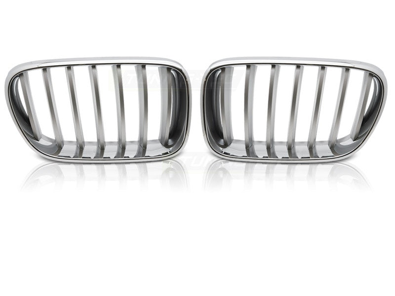 Grill krom titan BMW X3 F25 pre-facelift produktbilde par