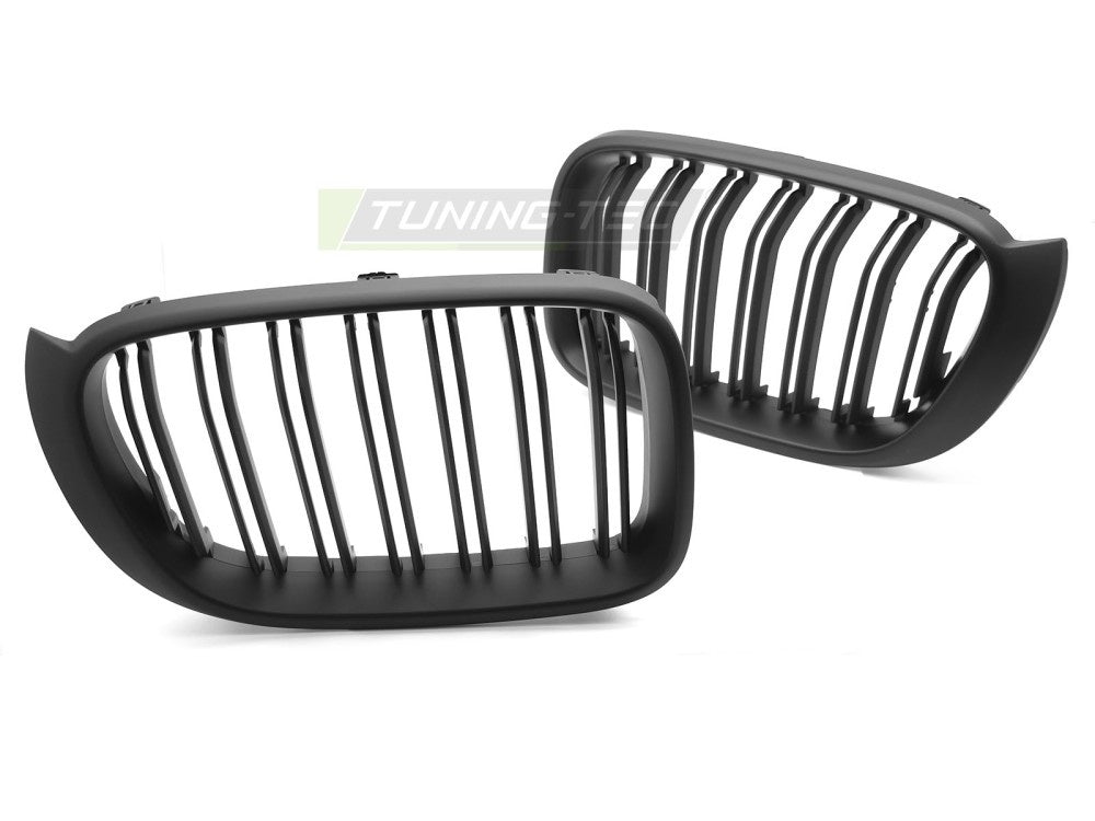 Sportsgrill matt svart med dobbel bar-design til BMW X3 F25 sett forfra
