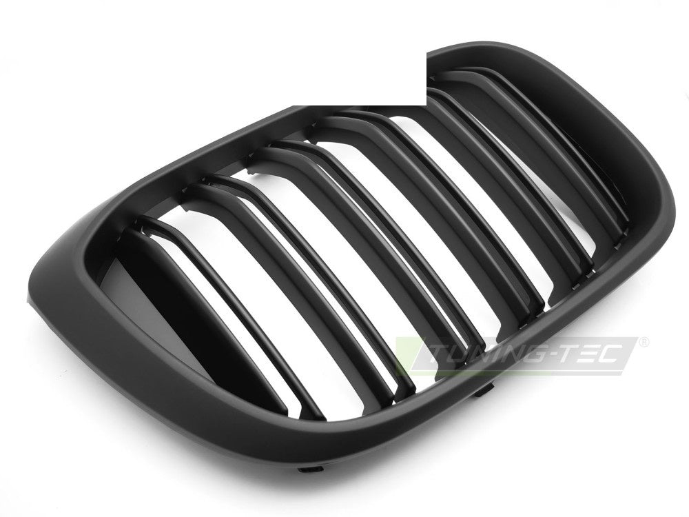BMW X3 G01 sport grill i matt svart nærbilde av doble sprosser
