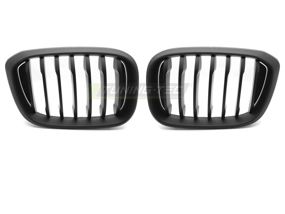 BMW X4 G02 grill i matt svart finish nærbilde av nyredesign