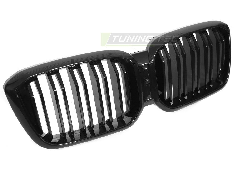 Sport-grill glossy svart dobbel bar til BMW X4 G02 LCI sett forfra