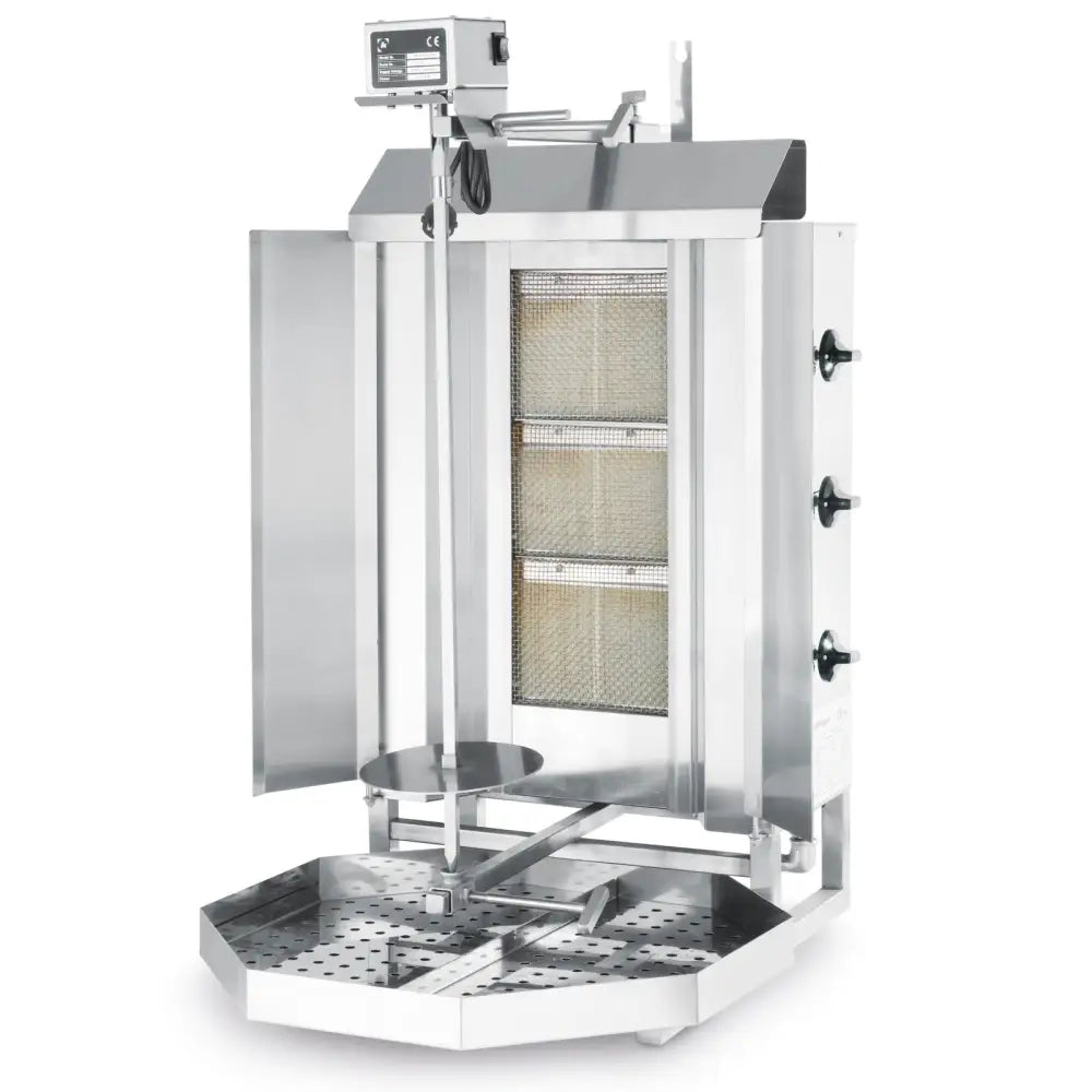 Grill for Kebab og Gyros Gassdrevet Profi Line 7200w av Hendi 143087