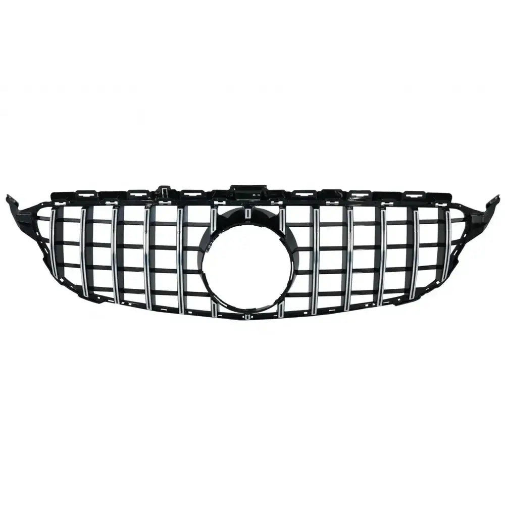 Grill Mercedes C-class W205 S205 14-18 Gt-r Panamericana Design Crom Without Camera