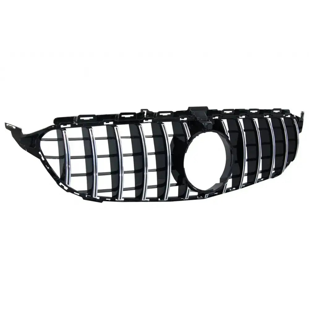 Grill Mercedes C-class W205 S205 C205 S205 14-18 Gt-r Panamericana Design Black Chrome With/without 360 Camera