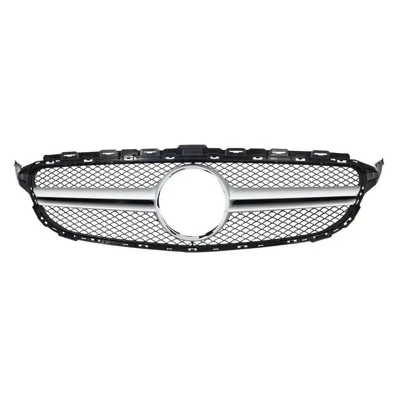 Grill Mercedes C-class W205 S205 C205 A205 14-18 C63 Design Silver