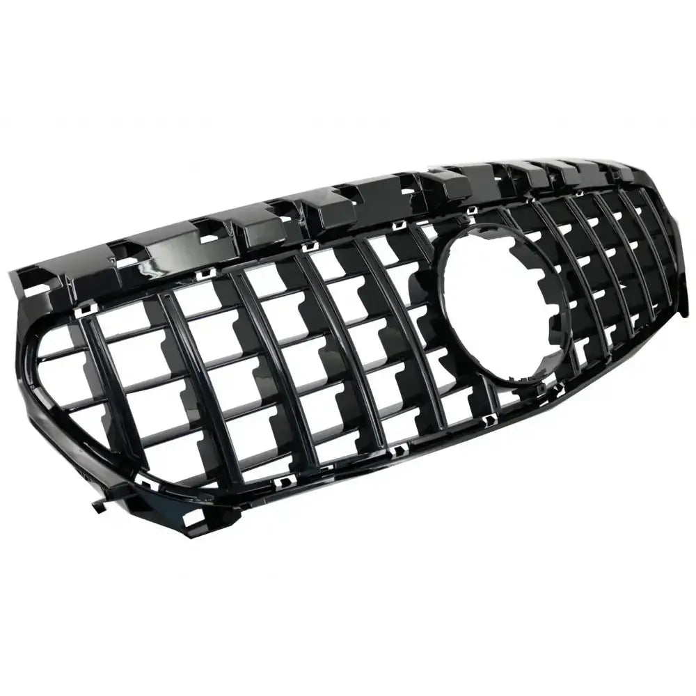 Grill Mercedes Cla C117 X117 W117 13-18 Cla45 Gt-r Panamericana Design All Black V.2