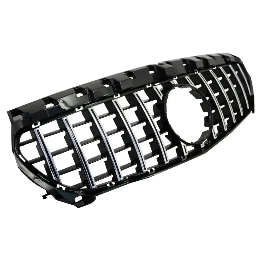 Grill Mercedes Cla C117 X117 W117 13-18 Cla45 Gt-r Panamericana Design Black Chrome V.2