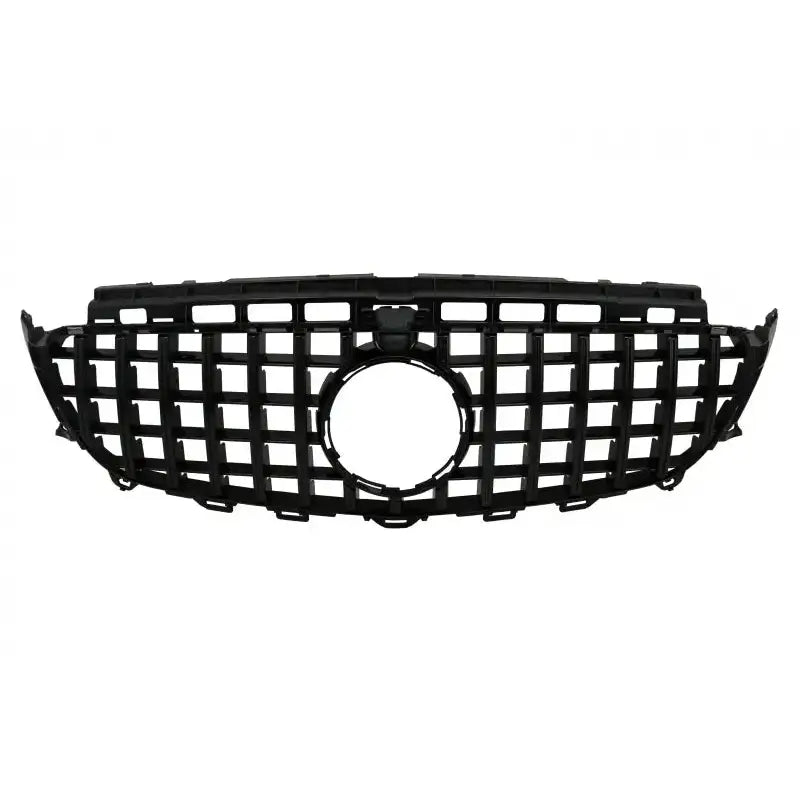 Grill Mercedes E-class W213 S213 C238 16- Gt-r Panamericana Design Black With 360 Camera
