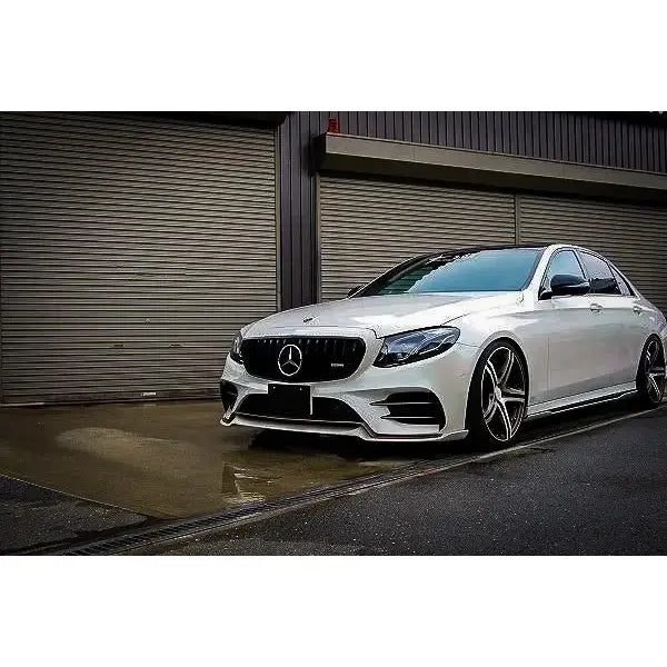 Grill Mercedes E-class W213 S213 C238 16- Gt-r Panamericana Design Black With 360 Camera