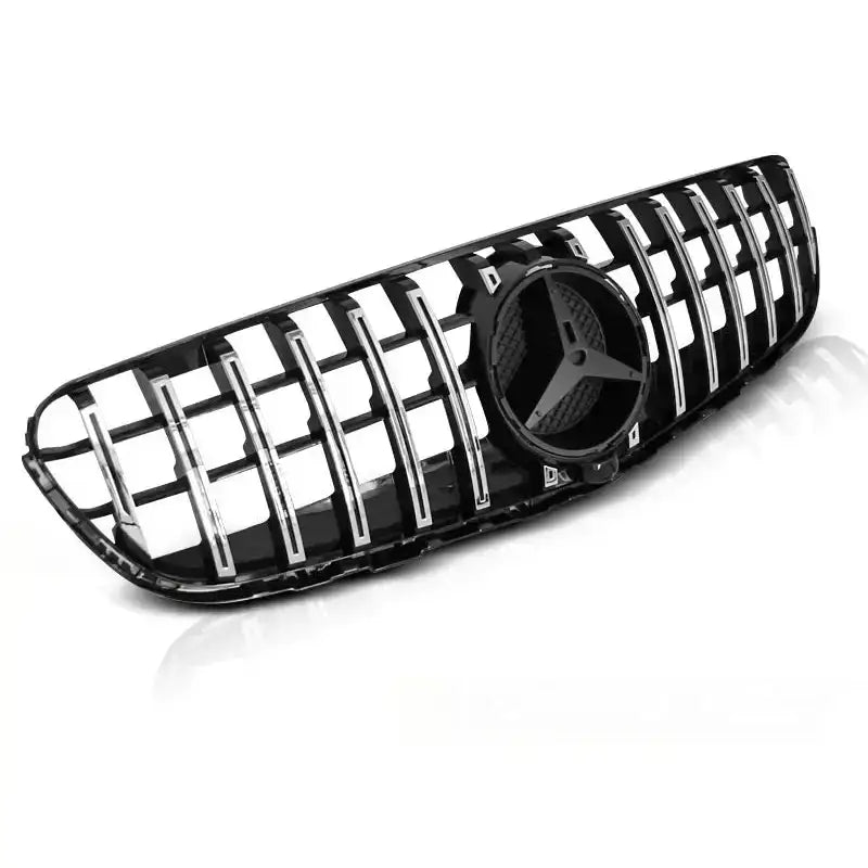 Grill Mercedes Glc W253 15- Gt-r Style Chrome Glossy Black