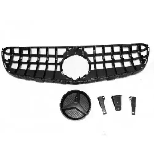 Grill Mercedes Glc W253 15- Gt-r Style Chrome Glossy Black