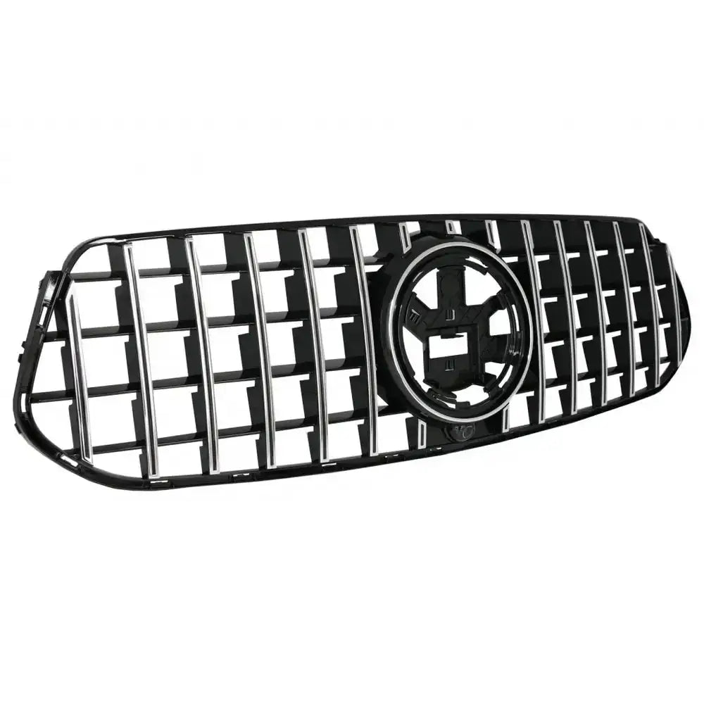 Grill Mercedes Gle Suv W167 V167 Gle Coupe C167 Sport Package 19 + Gtr Panamericana Design Glossy Black And Chrome