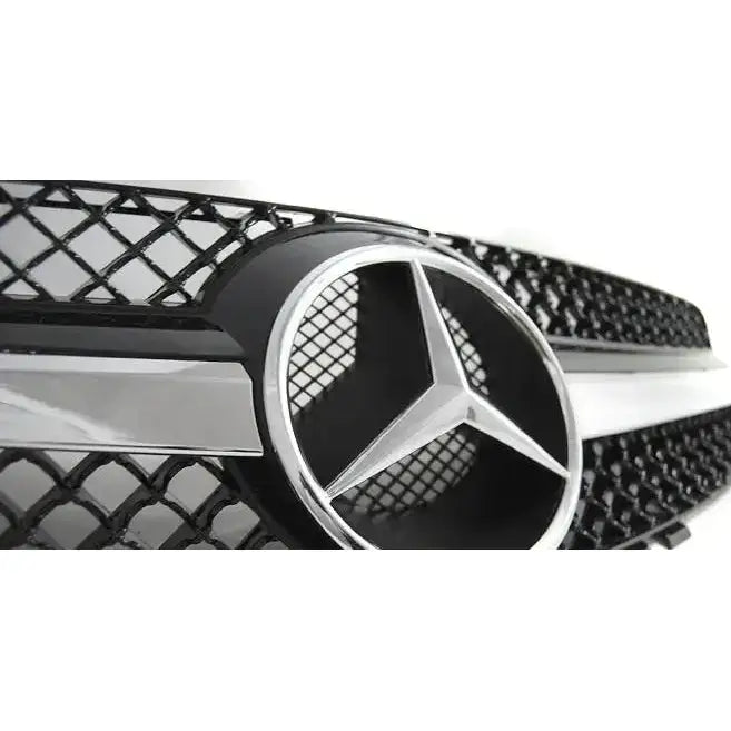 Grill Mercedes Sl R230 01-06 Cl63 Style Black Chrome