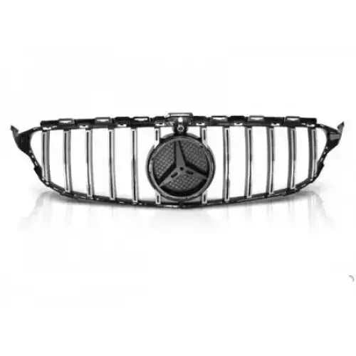 Grill Mercedes W205 14-18 Sport Glossy Black Chrome