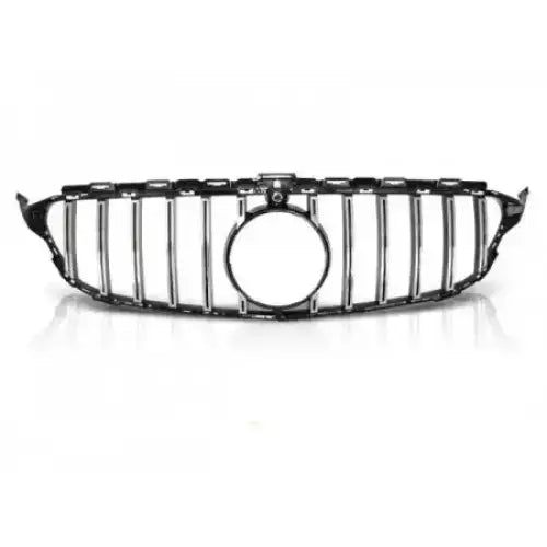 Grill Mercedes W205 18- Gt-r Style Chrome Black